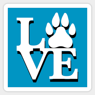 Love for dogs (shadow) Sticker